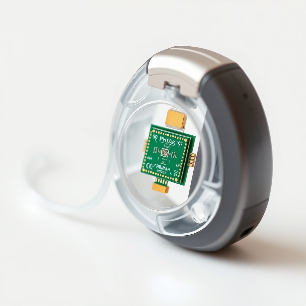 A macro shot of the Phonak Audéo Lumity L90 hearing aid on a clean white surface
